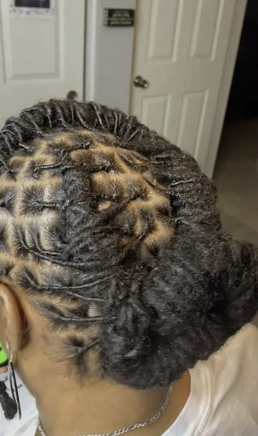 Interlocked loc updo